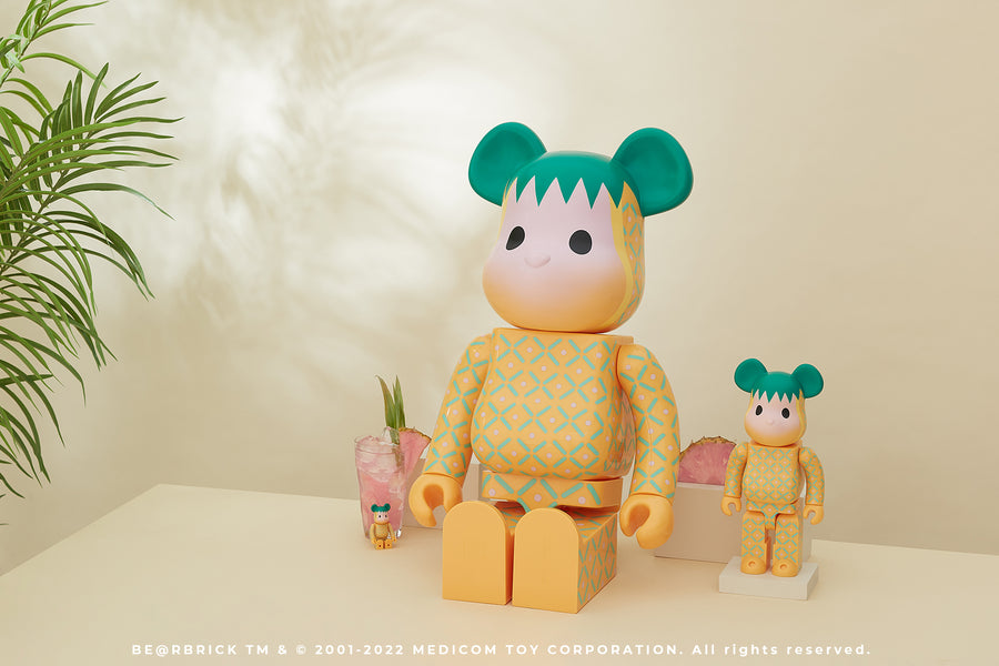 ENJOY A HAWAIIAN SUMMER WITH THE CLOT X MEDICOM TOY BE@RBRICK “SUMMER FRUITS” PINK PINEAPPLE